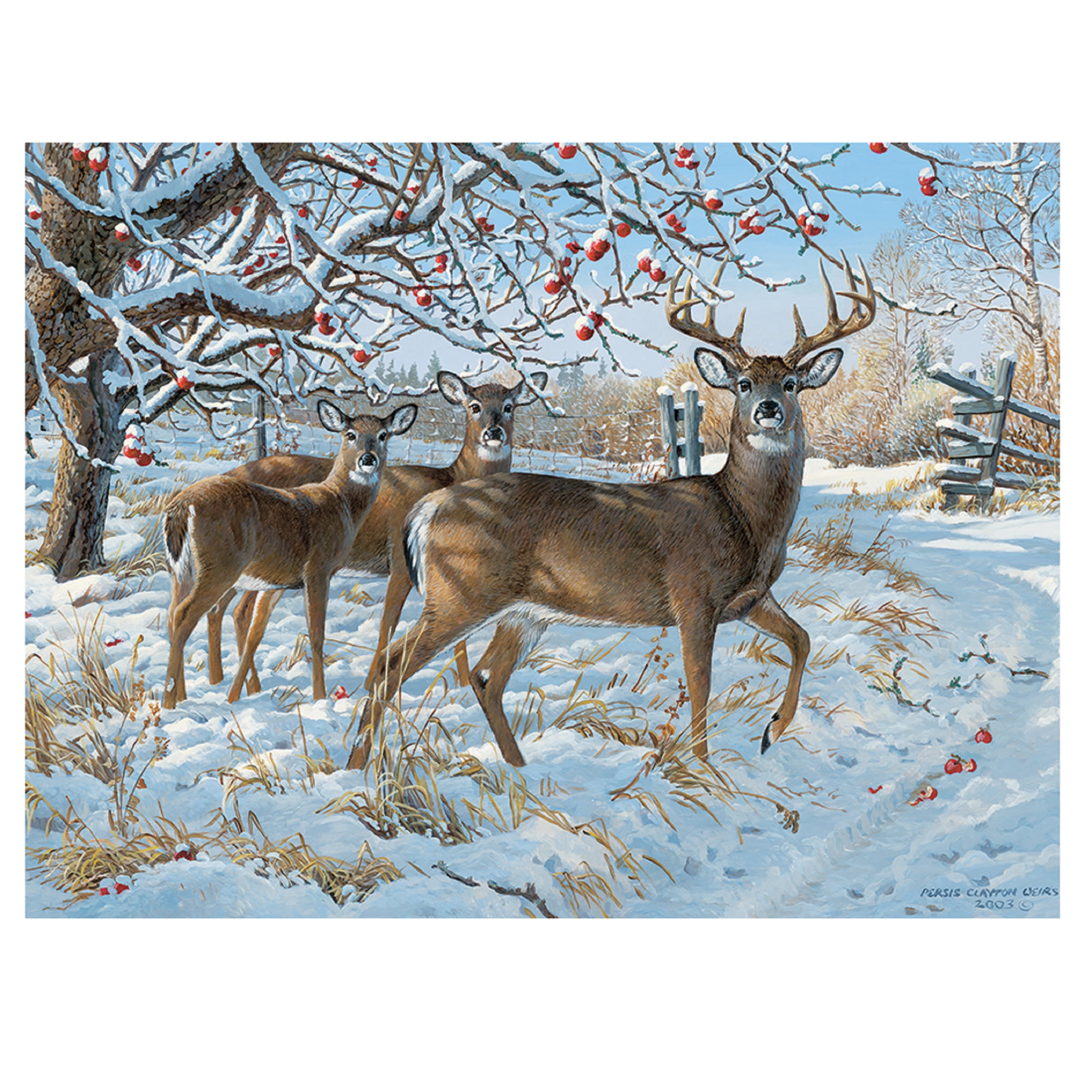 Cobble Hill Winter Deer Puzzle - 500 Pieces