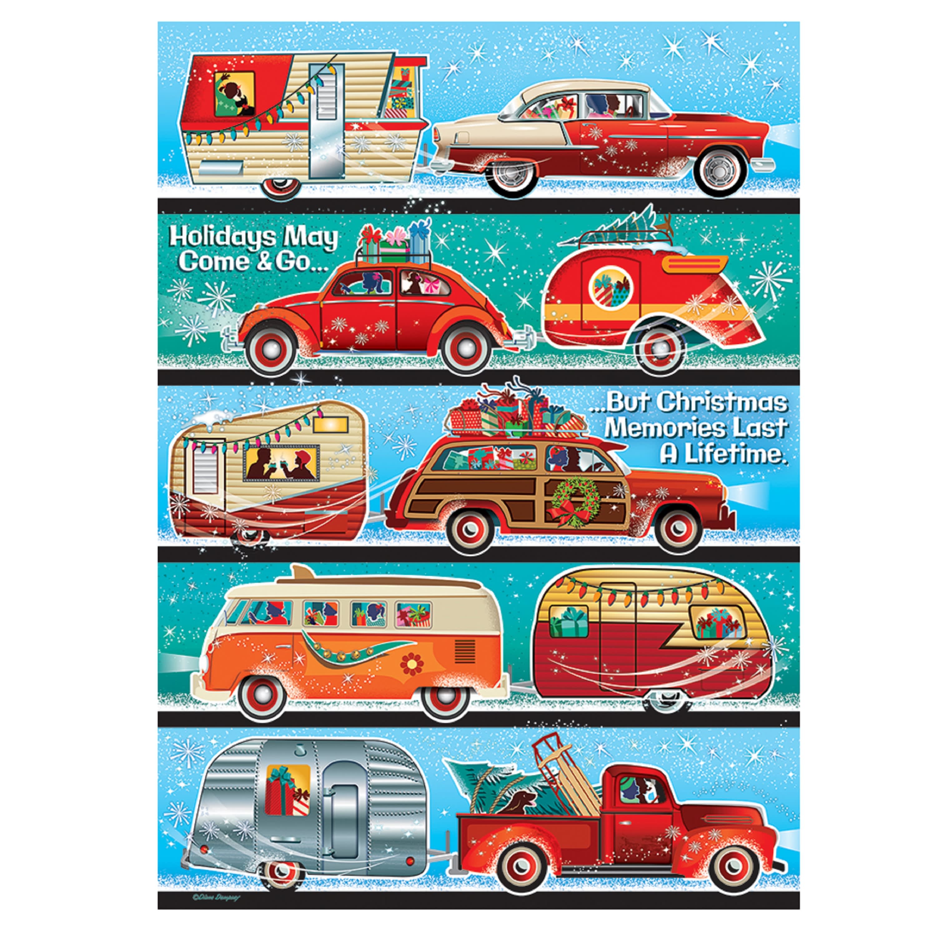 Cobble Hill 1000 Teile Puzzle „Holiday Hustle“ – Inkl. Poster, Made In USA