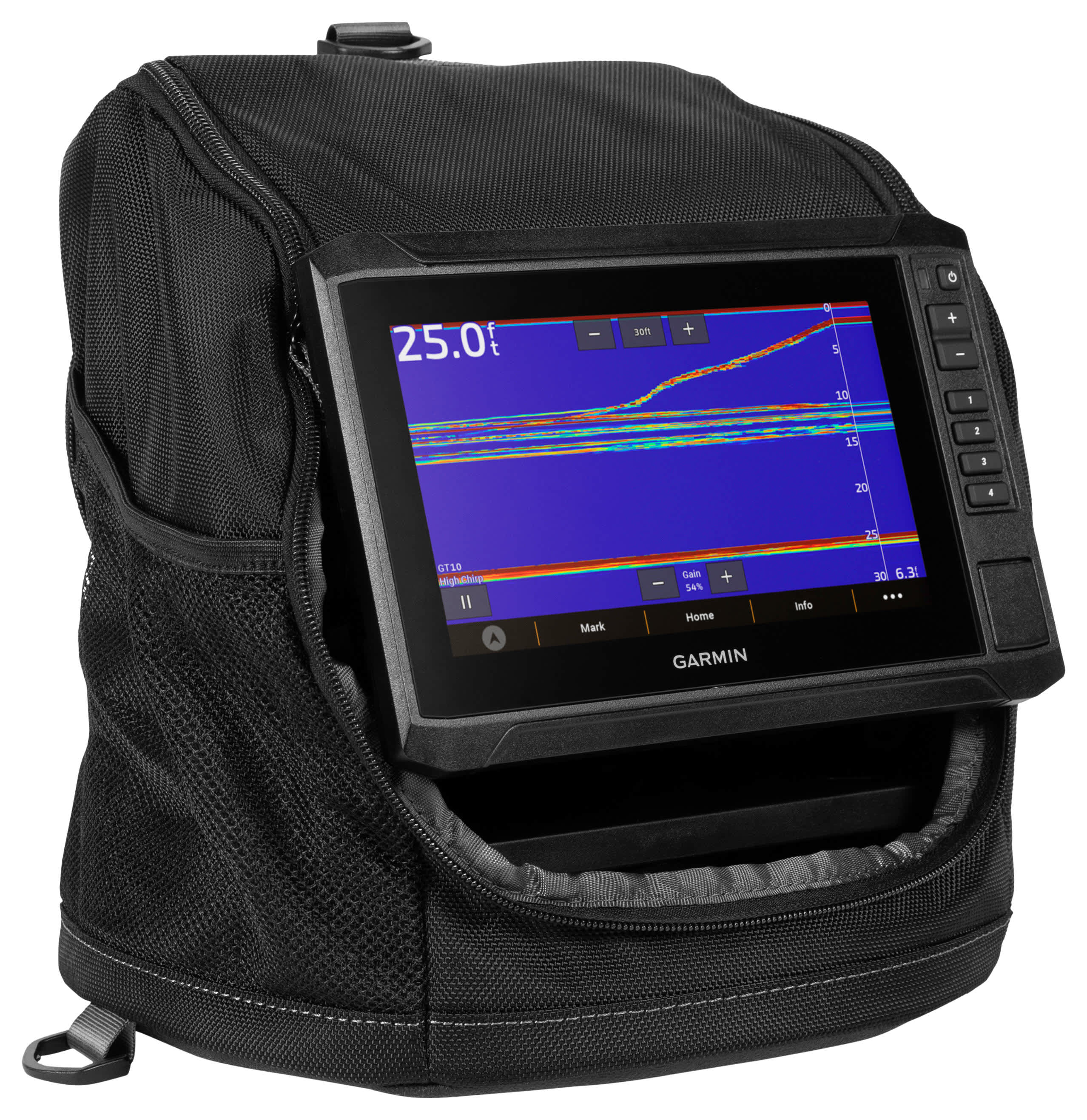 Garmin® ECHOMAP™ UHD2 7'' sv Ice-Fishing Bundle with 73sv Fish Finder and GT10HN-IF Transducer