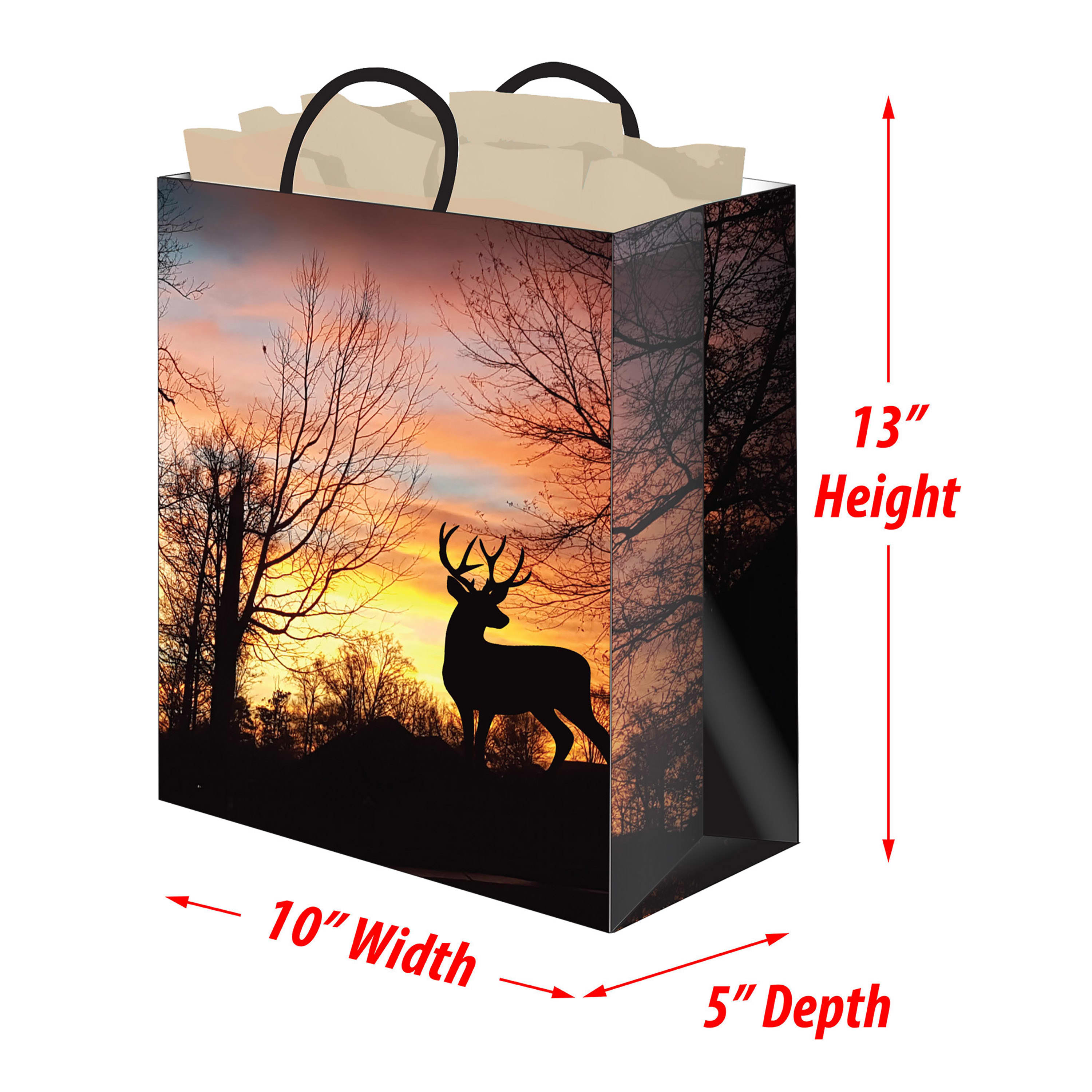 River's Edge® Deer Sunrise Gift Bag
