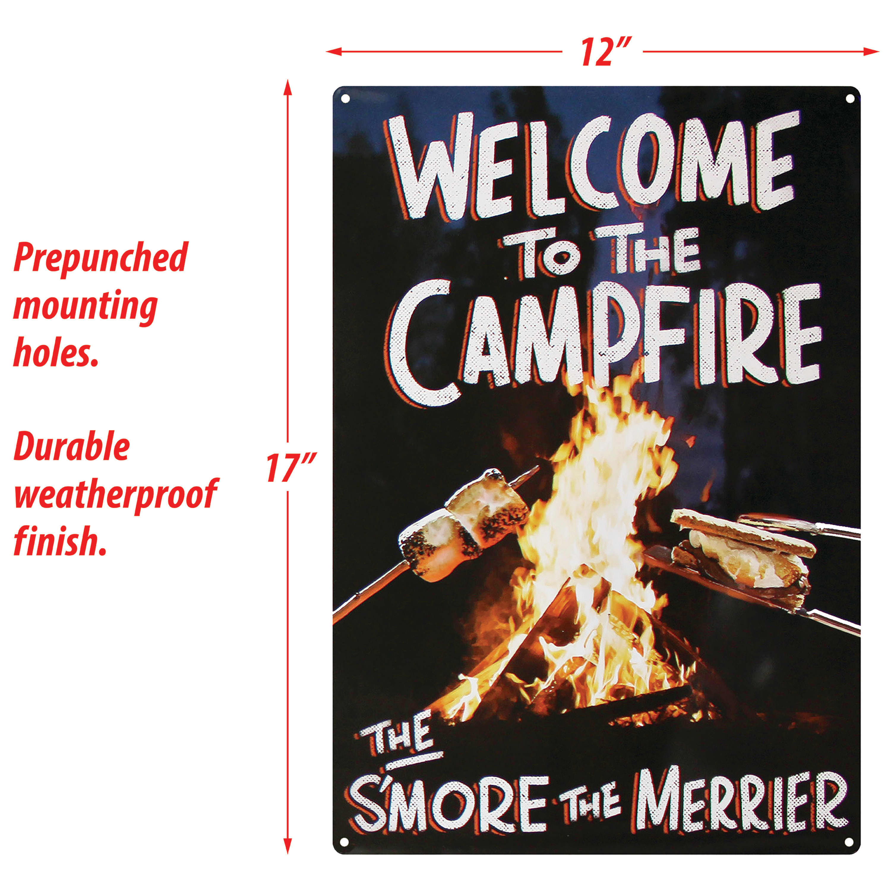 River's Edge® S'more the Merrier Tin Sign