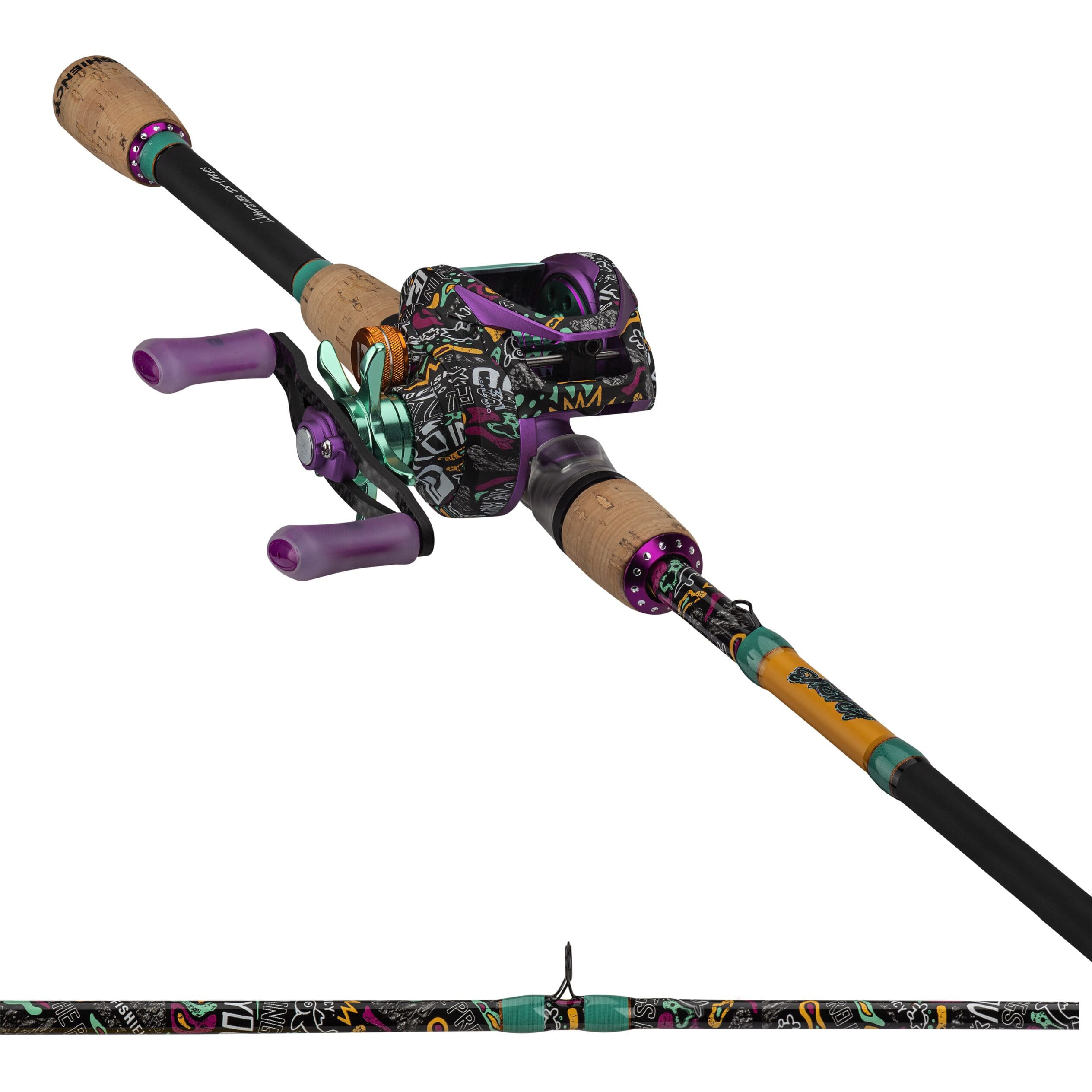 ProFISHiency 8ft Big Fish Krazy 2.0 Spinning Combo Multicolor BFC8KRZY2SPIN