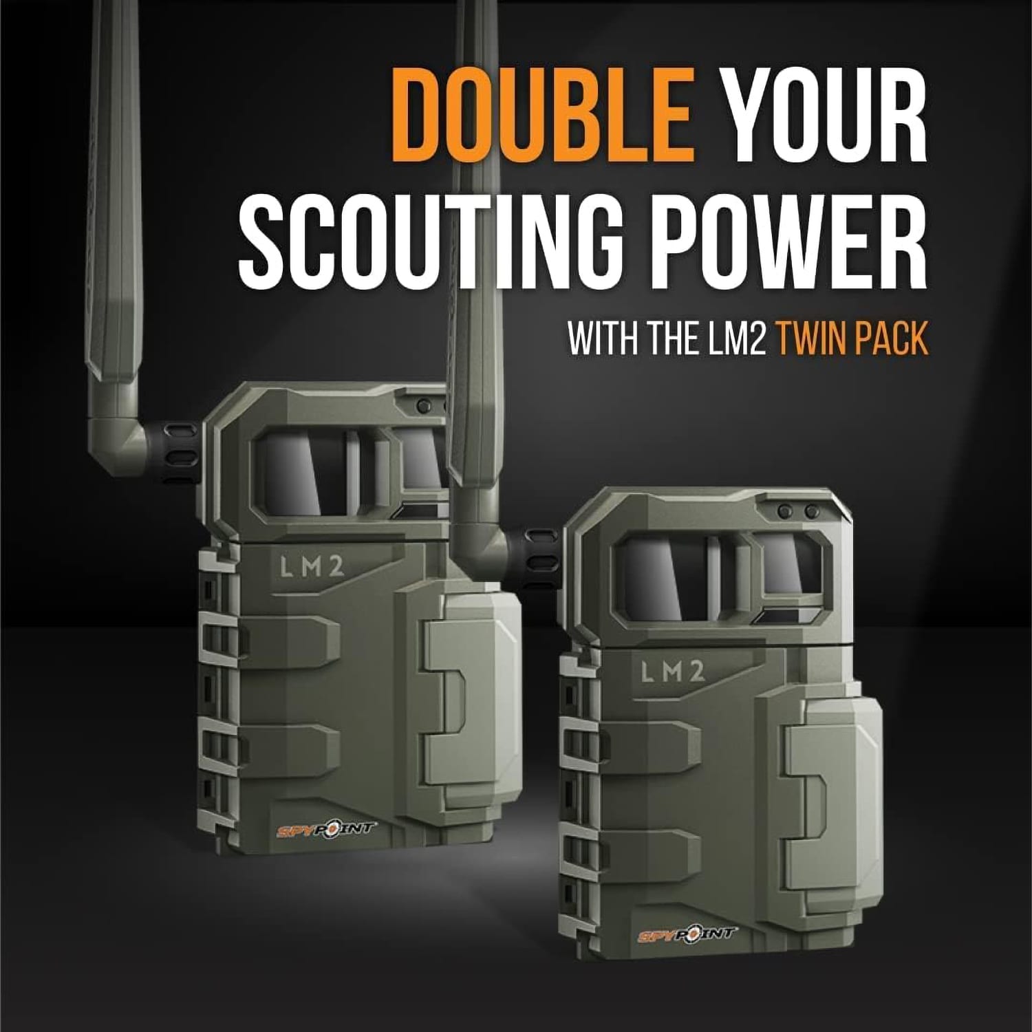 SPYPOINT LM2 Cellular Trail Camera Combo 2-Pack
