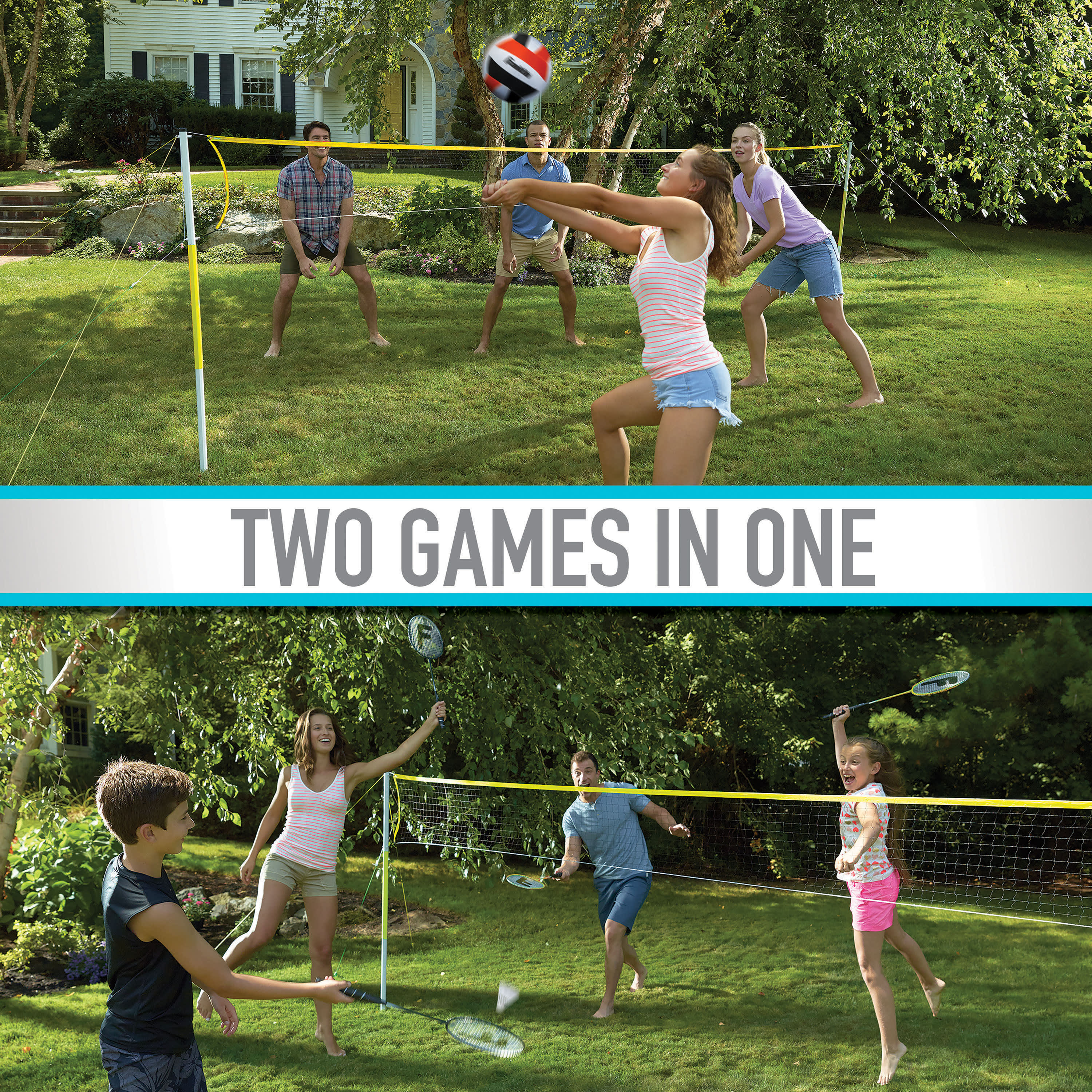 Franklin® Sports Badminton and Volleyball Set