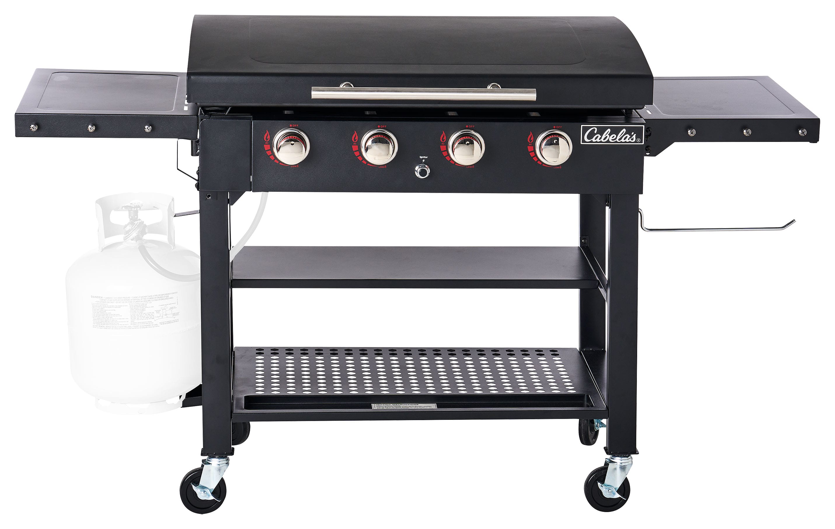 Gas griddle top