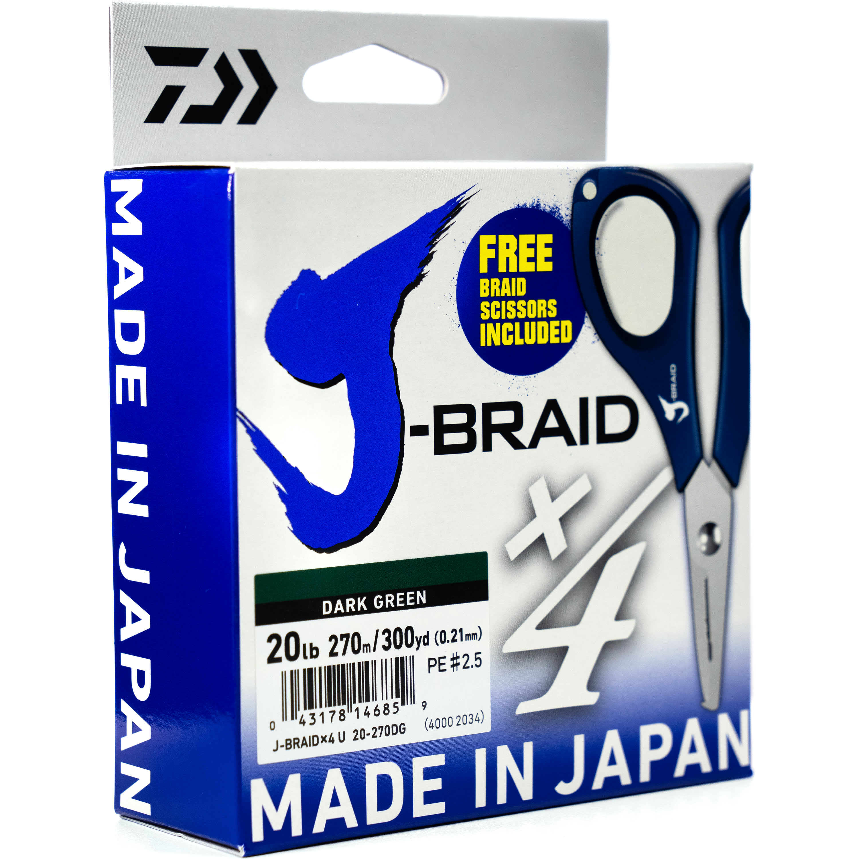 Daiwa® J-Braid X4 Line w/Cutters