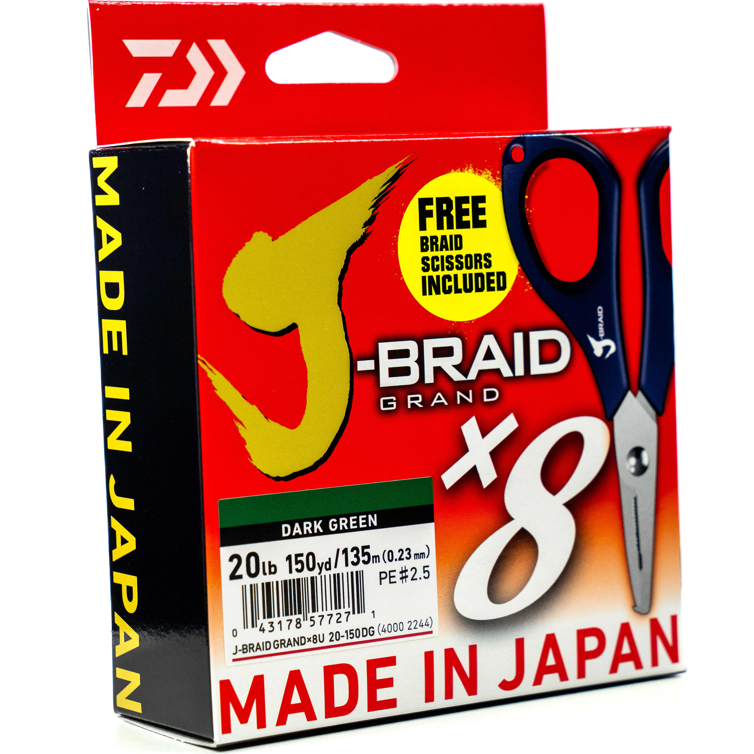 Daiwa® J-Braid Grand X8 Braided Line w/Cutters