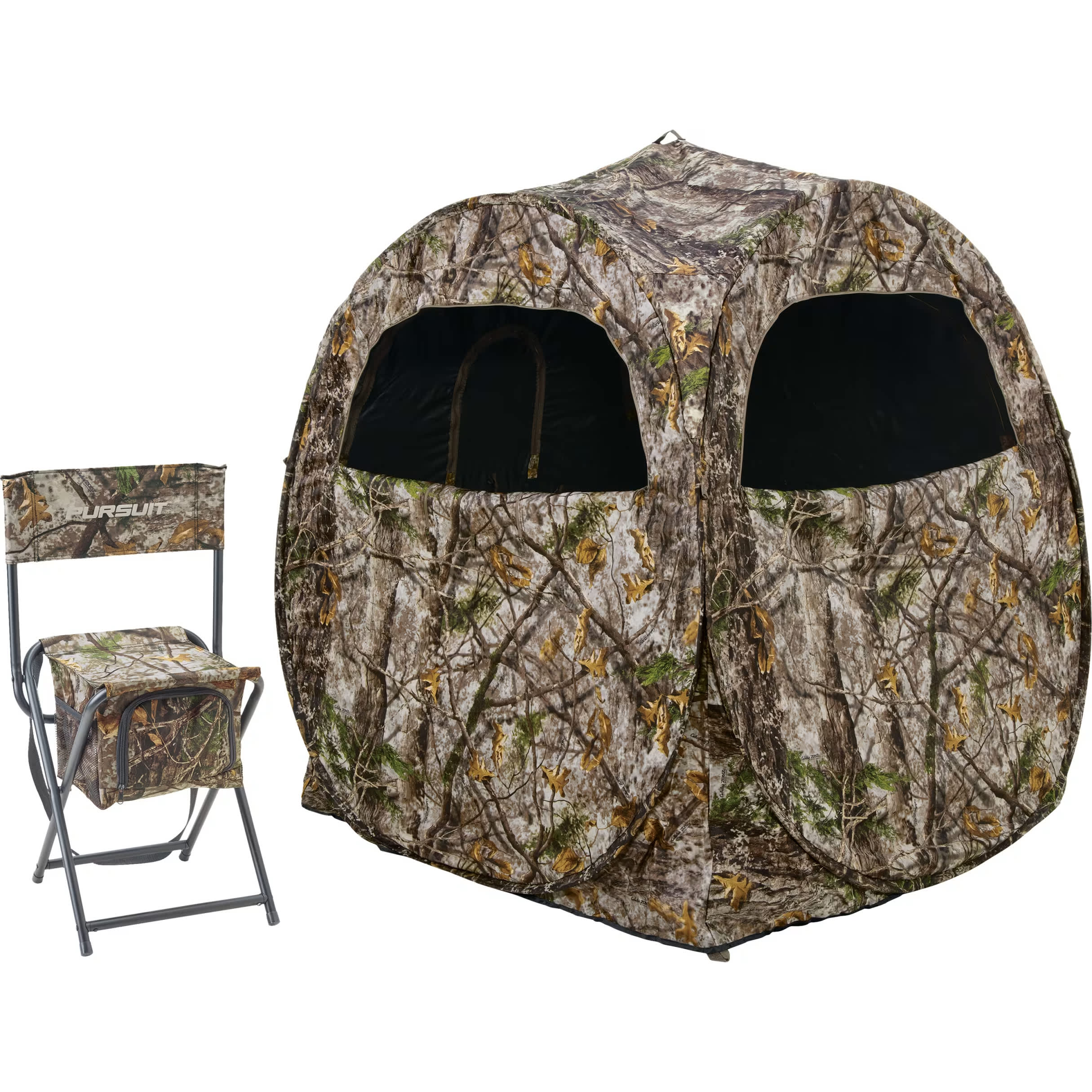 Pursuit® Spring Steel Ground Blind and Chair Combo Cabela's Canada