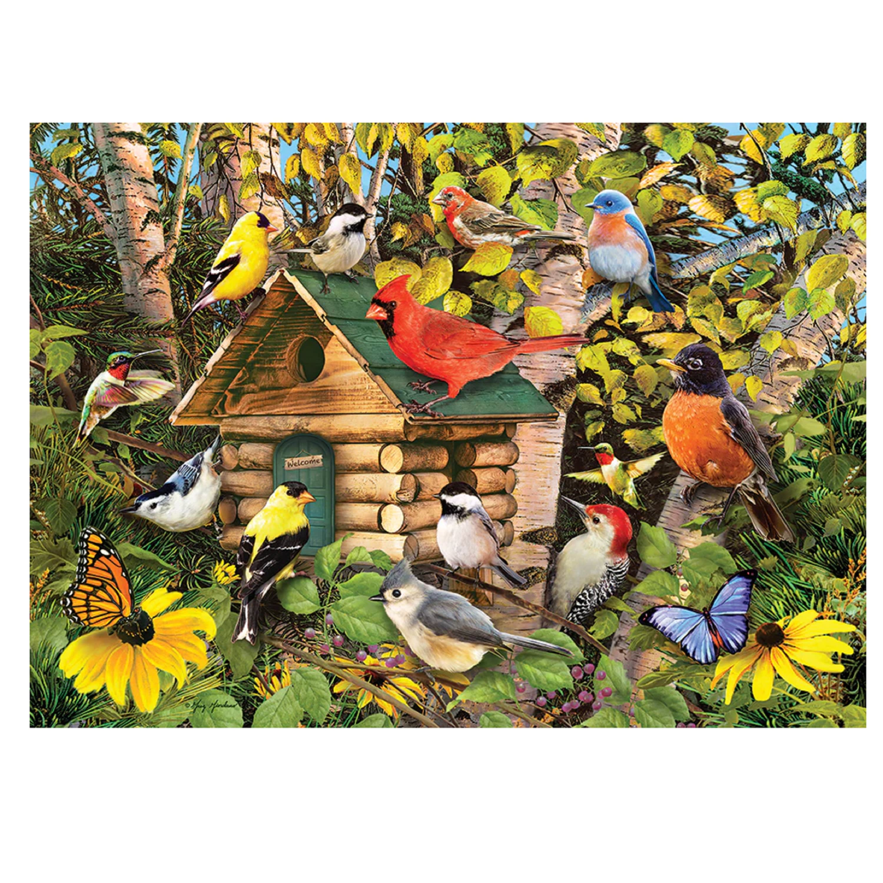 Cobble Hill Bird Cabin Puzzle - 1000 Pieces
