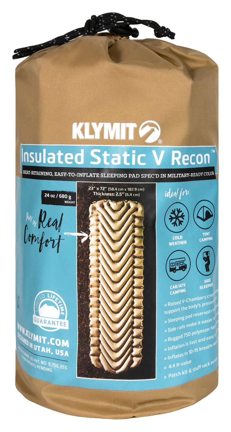 Klymit® Insulated Static V Lite™ Sleeping Pad Cabela's Canada