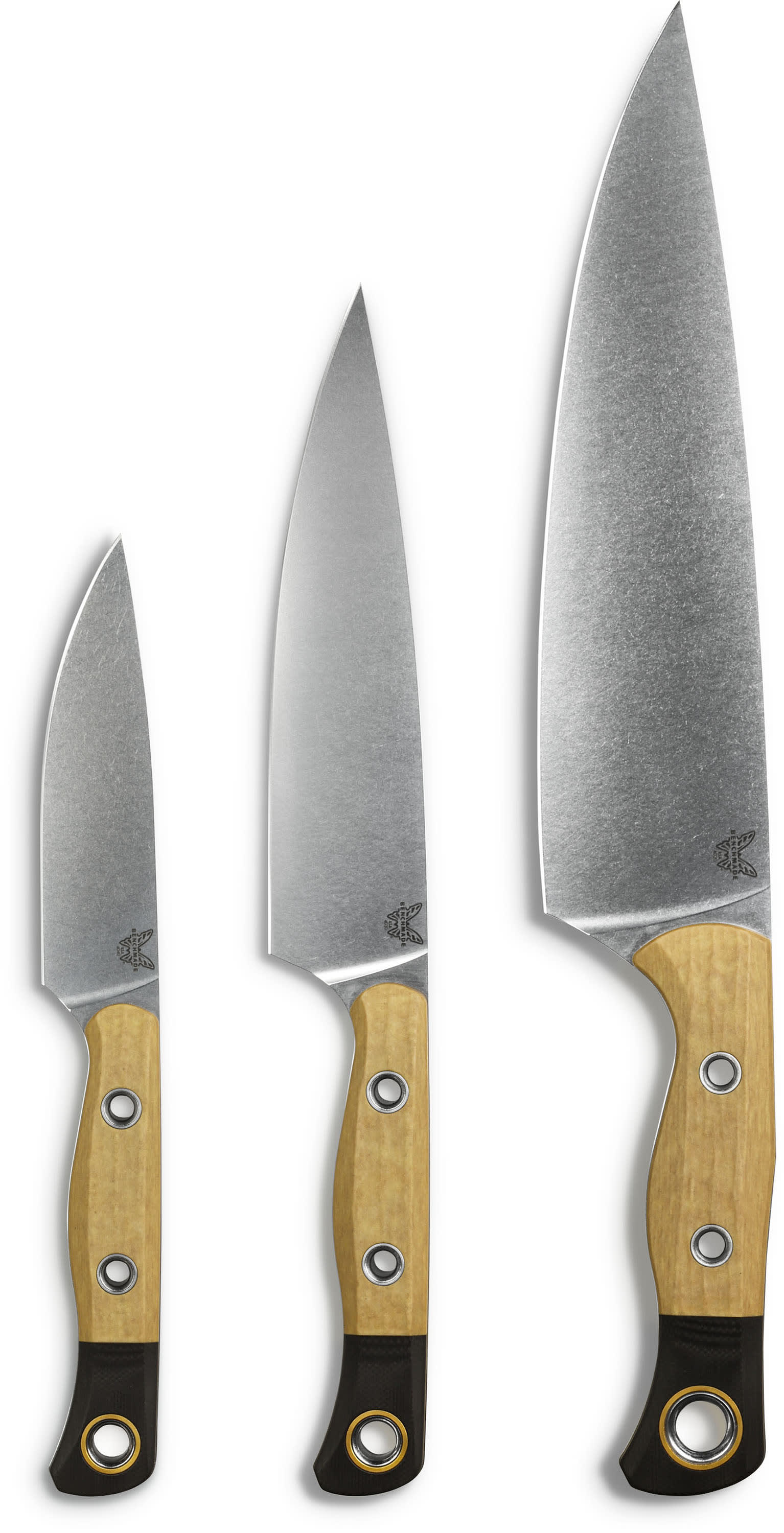 Benchmade® 4000-02 3 Piece Kitchen Knife Set - Tan