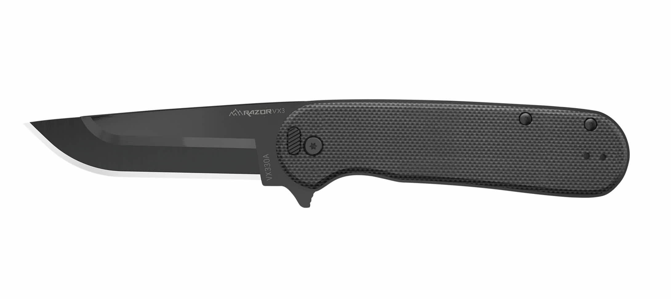 Outdoor Edge® Razor VX3A Textured G10 Handle Folding Knife Cabela's