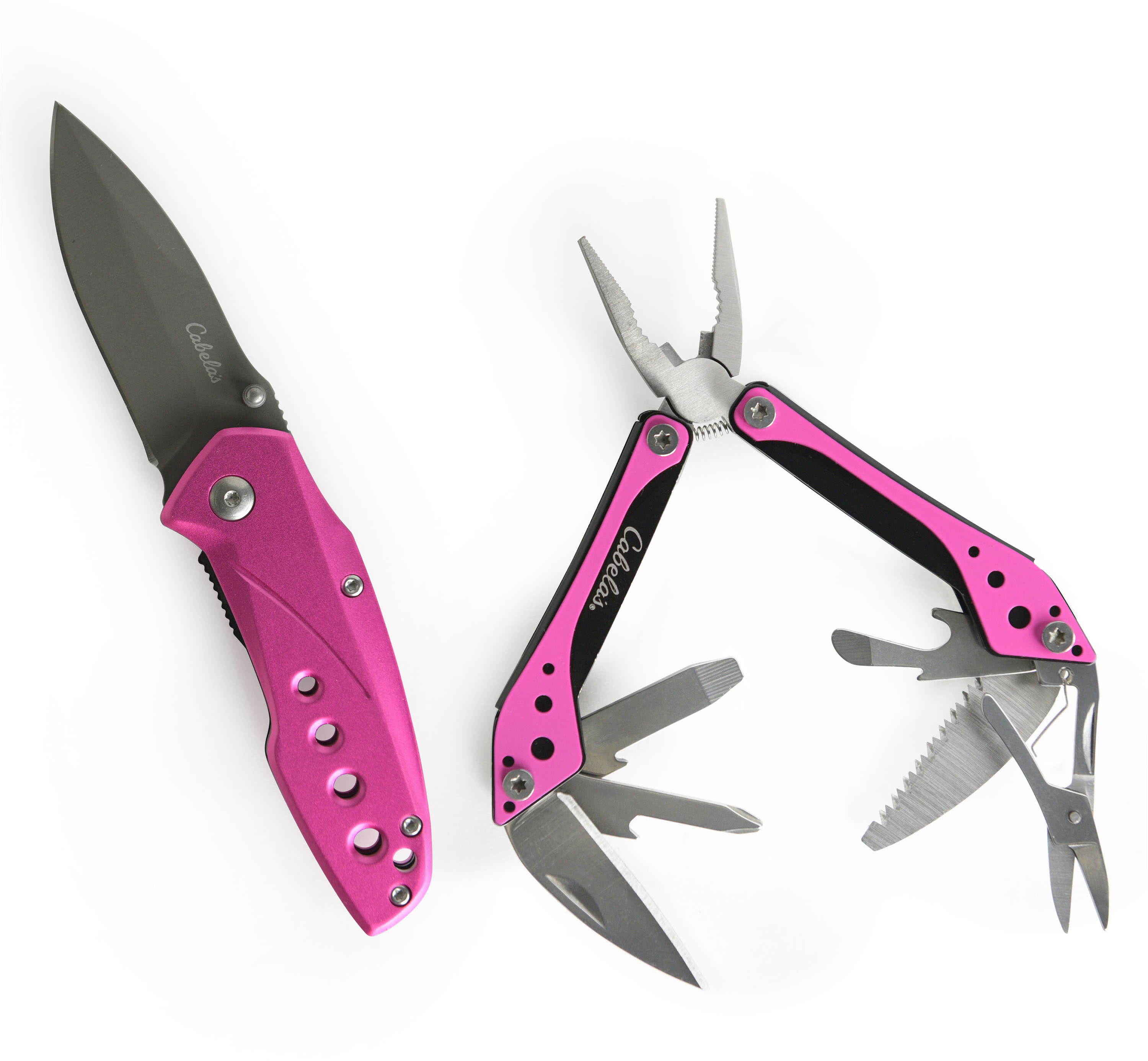 Cabela’s® Folding Knife & Multi-Tool Dragon Fruit Pink Combo