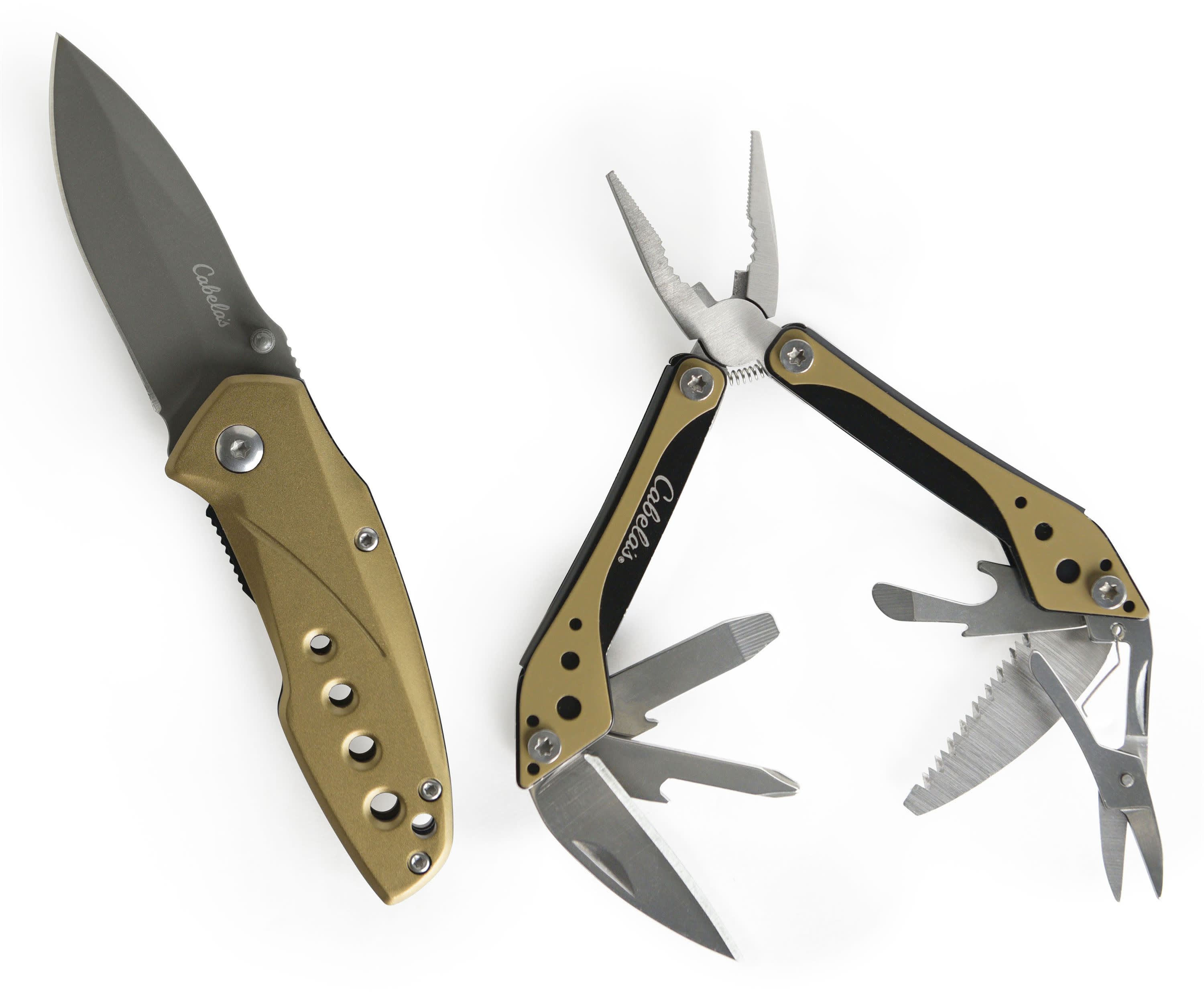 Cabela’s® Folding Knife & Multi-Tool Flat Dark Earth Combo