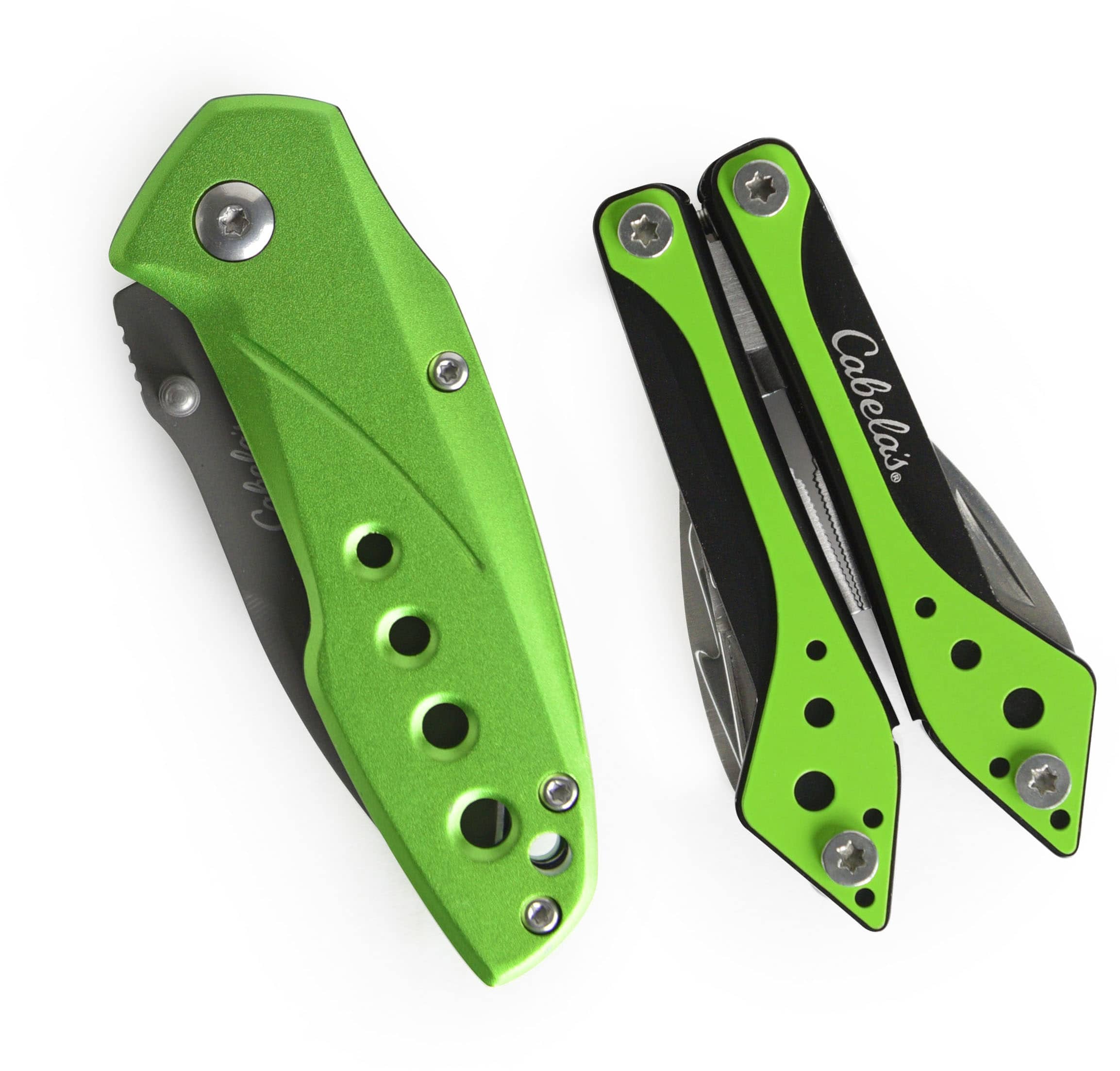 Cabela’s® Folding Knife & Multi-Tool Great Plains Green Combo