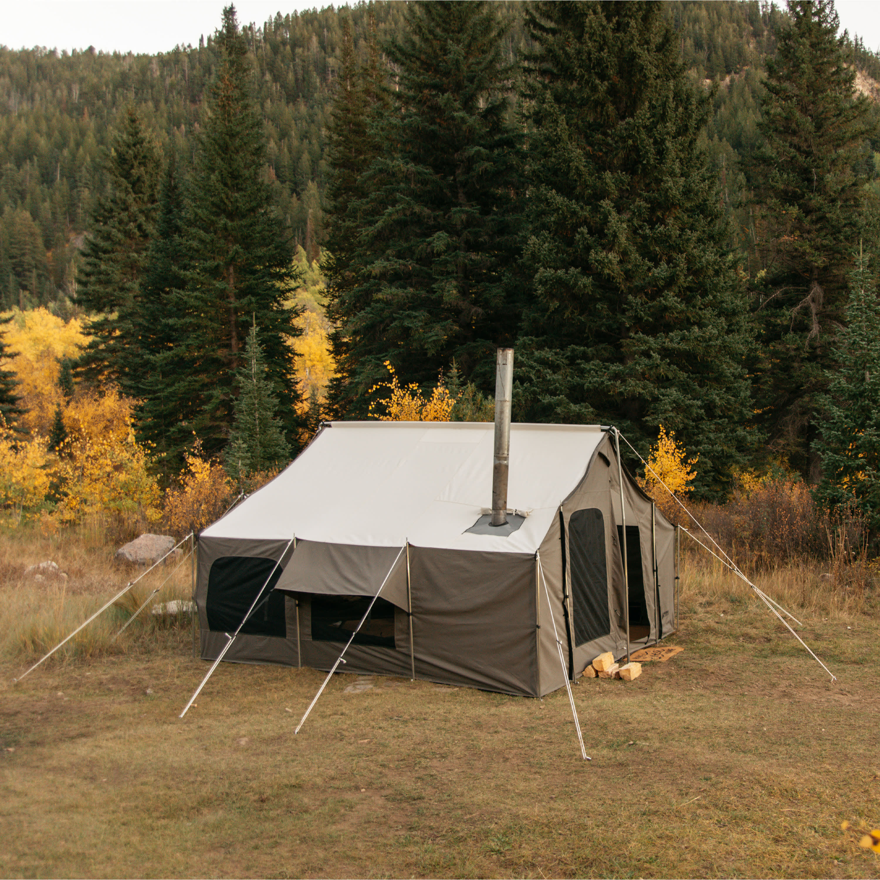Kodiak Canvas Cabin Lodge Stove Ready Tent