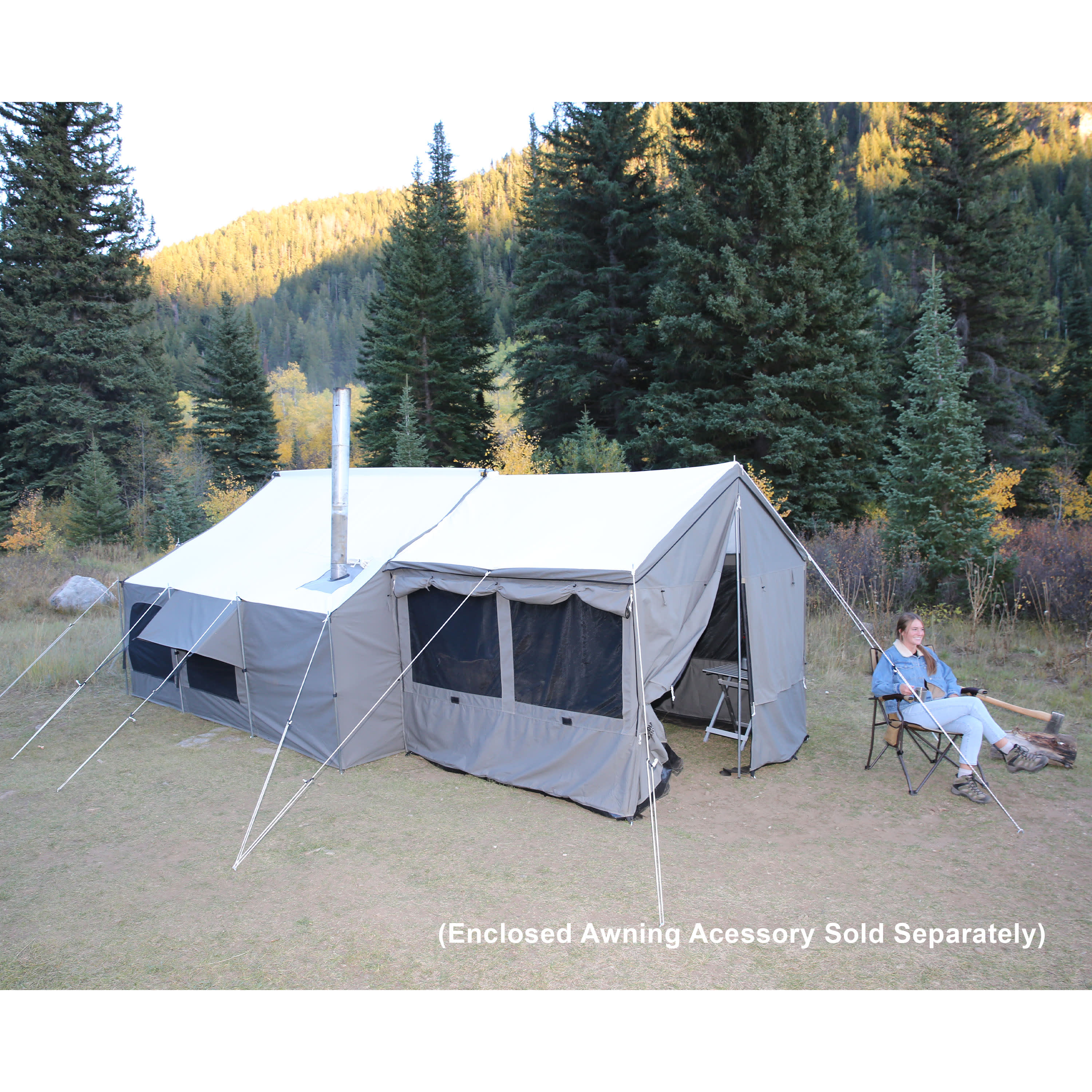 Kodiak Canvas Cabin Lodge Stove Ready Tent Cabela s Canada