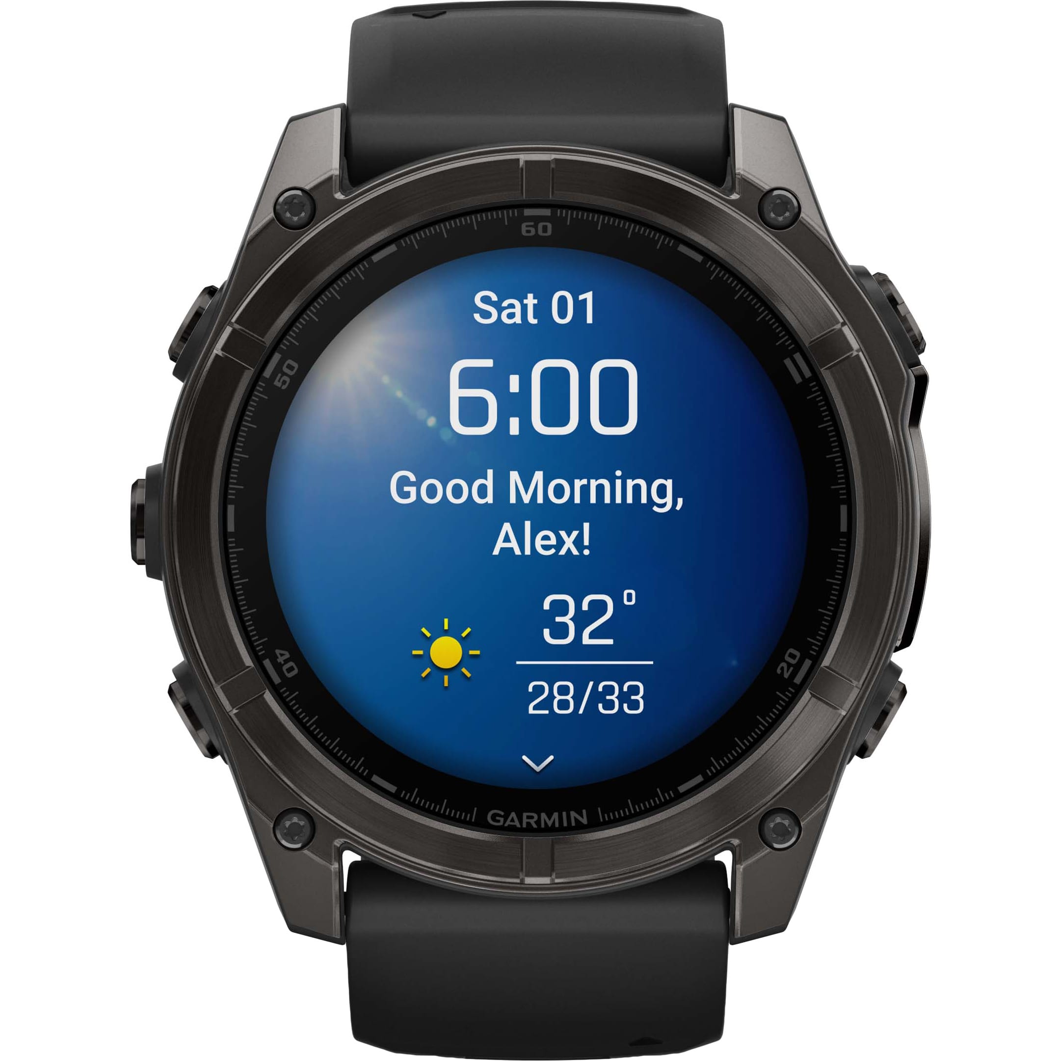 Garmin f nix 8 51mm AMOLED Sapphire Carbon Gray DLC Titanium with Black Pebble Gray Silicone Band Cabela s Canada