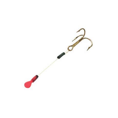 Eagle Claw® Lazer Sharp® Red Stinger Snelled Treble Hooks – 10