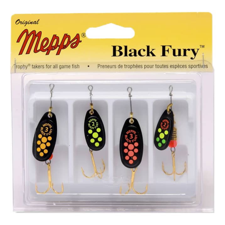 Mepps Black Fury 4-Pack Kit