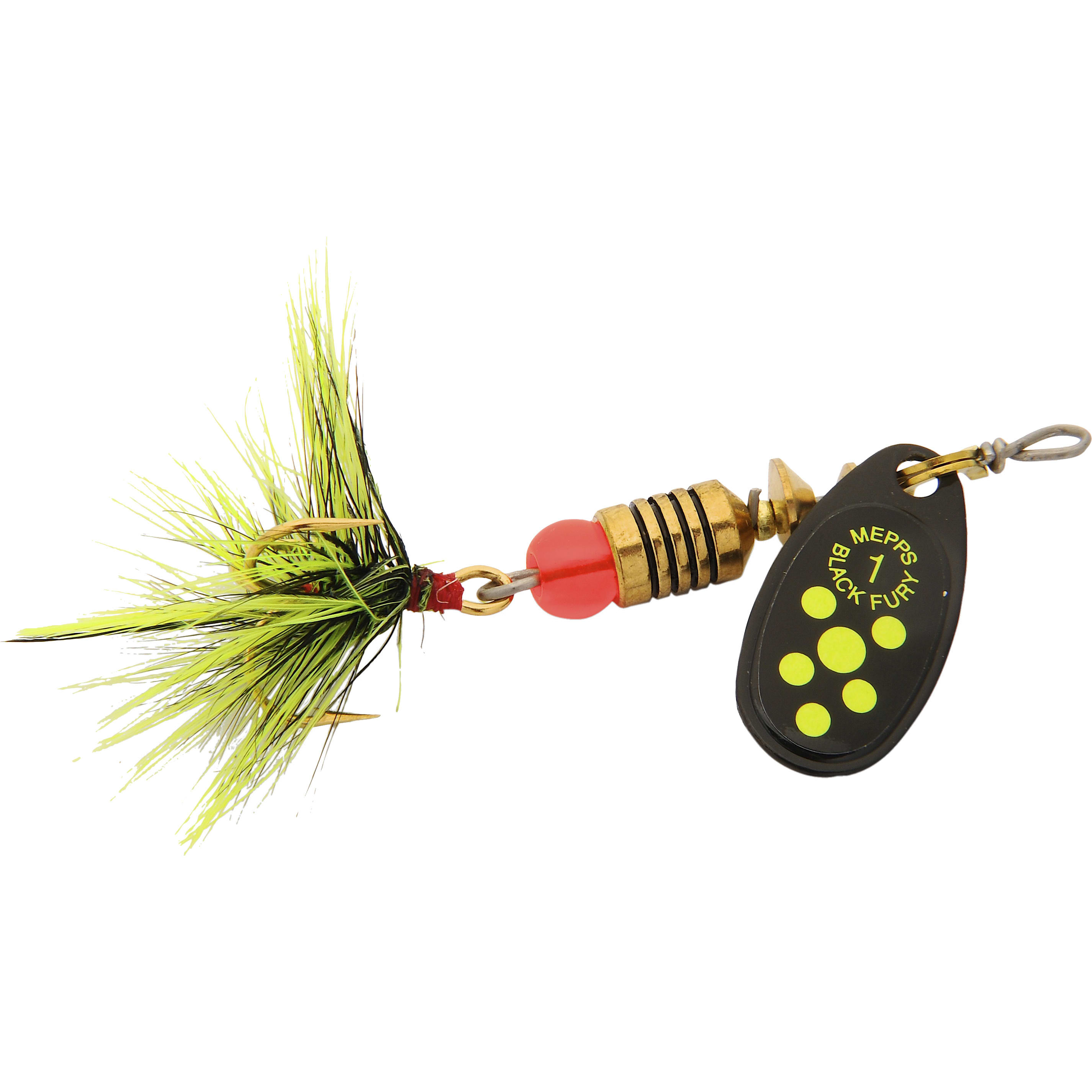 Mepps Spinner Black Fury Größe 2 - Angelköder Für Schnell Fließende Gewässer