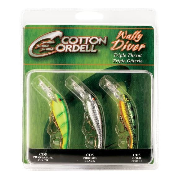 Cotton Cordell® Wally Diver Triple Threat Kit 3-Pack
