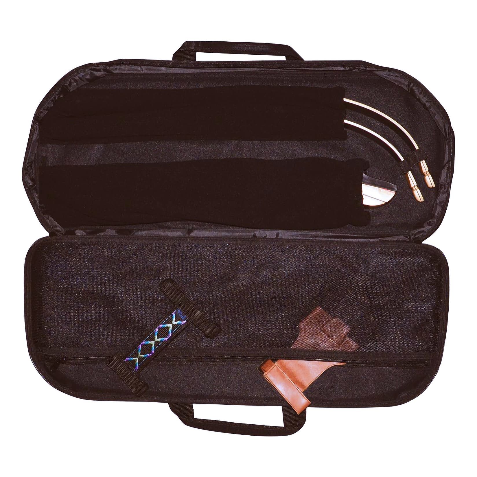 Vista Compact Takedown Bow Case - Black - open