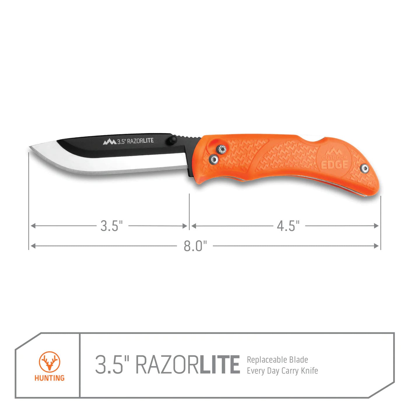 Outdoor Edge® RazorPro L 3.5” Replaceable Blade Knife