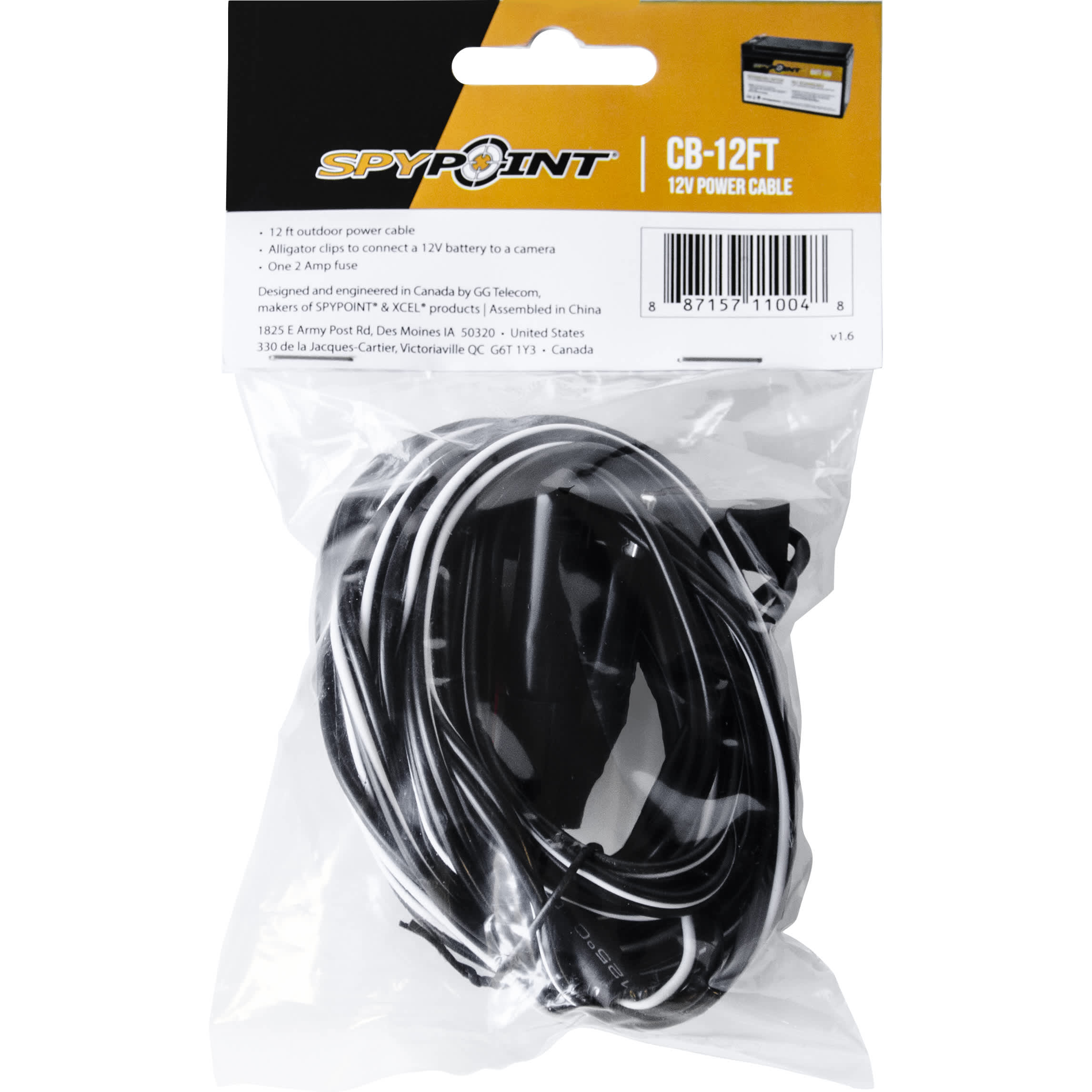 Kabel til 12 volt batteri – Spypoint