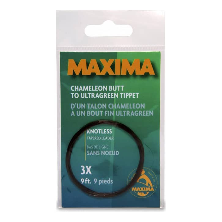 MAXIMA Knotless Tapered Fly Fishing Leaders - 9 ft