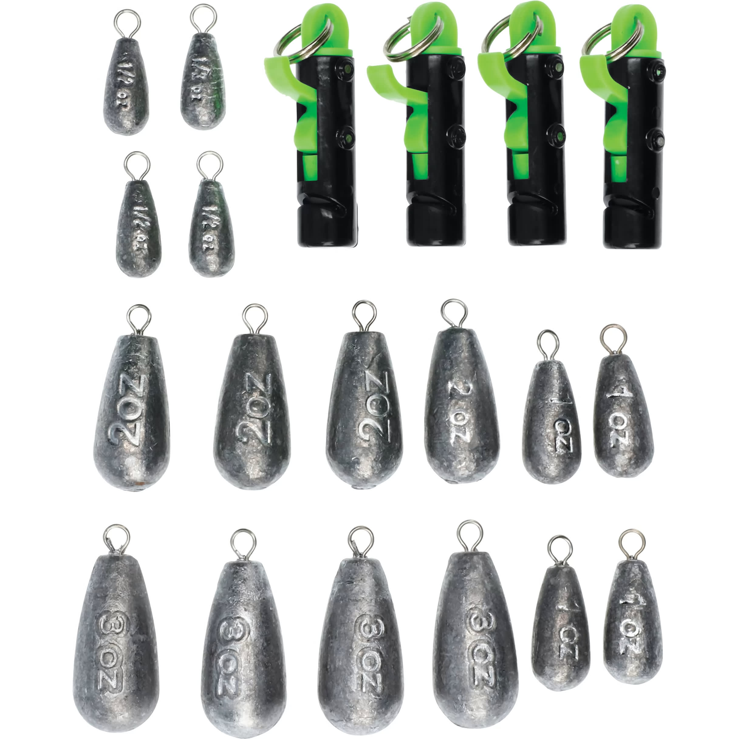 Bass Pro Shops® Advanced Angler 21Piece PressureLock Snap Weight Kit