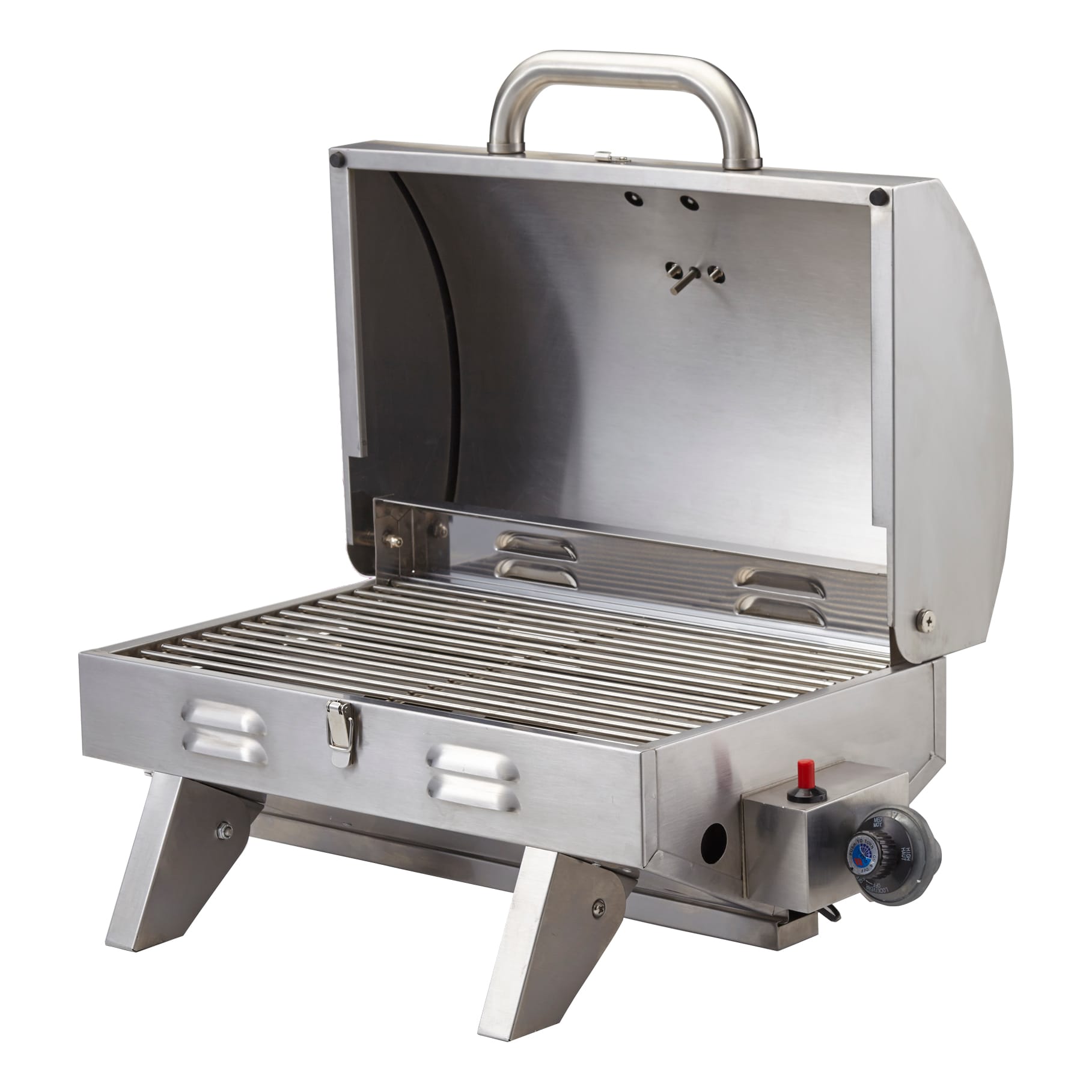 Cabela's Stainless Steel Tabletop Grill - Open