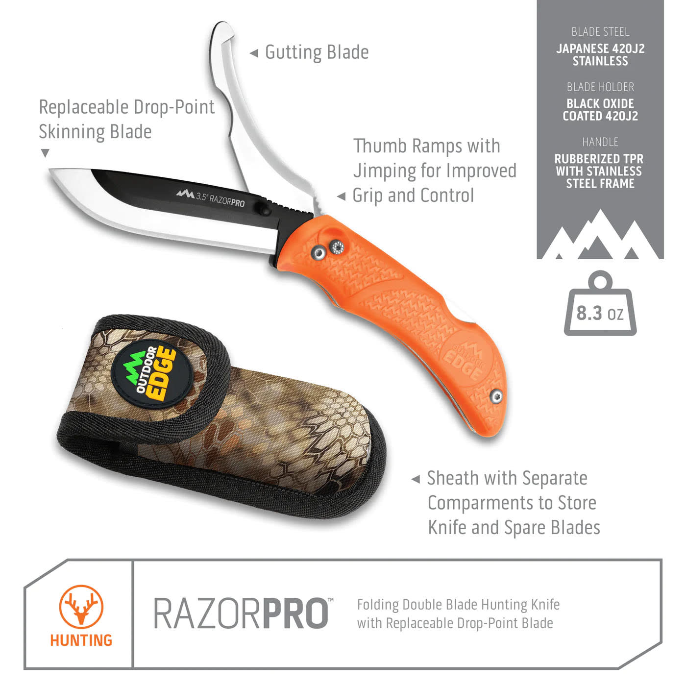 Outdoor Edge® Razor-Pro Knife