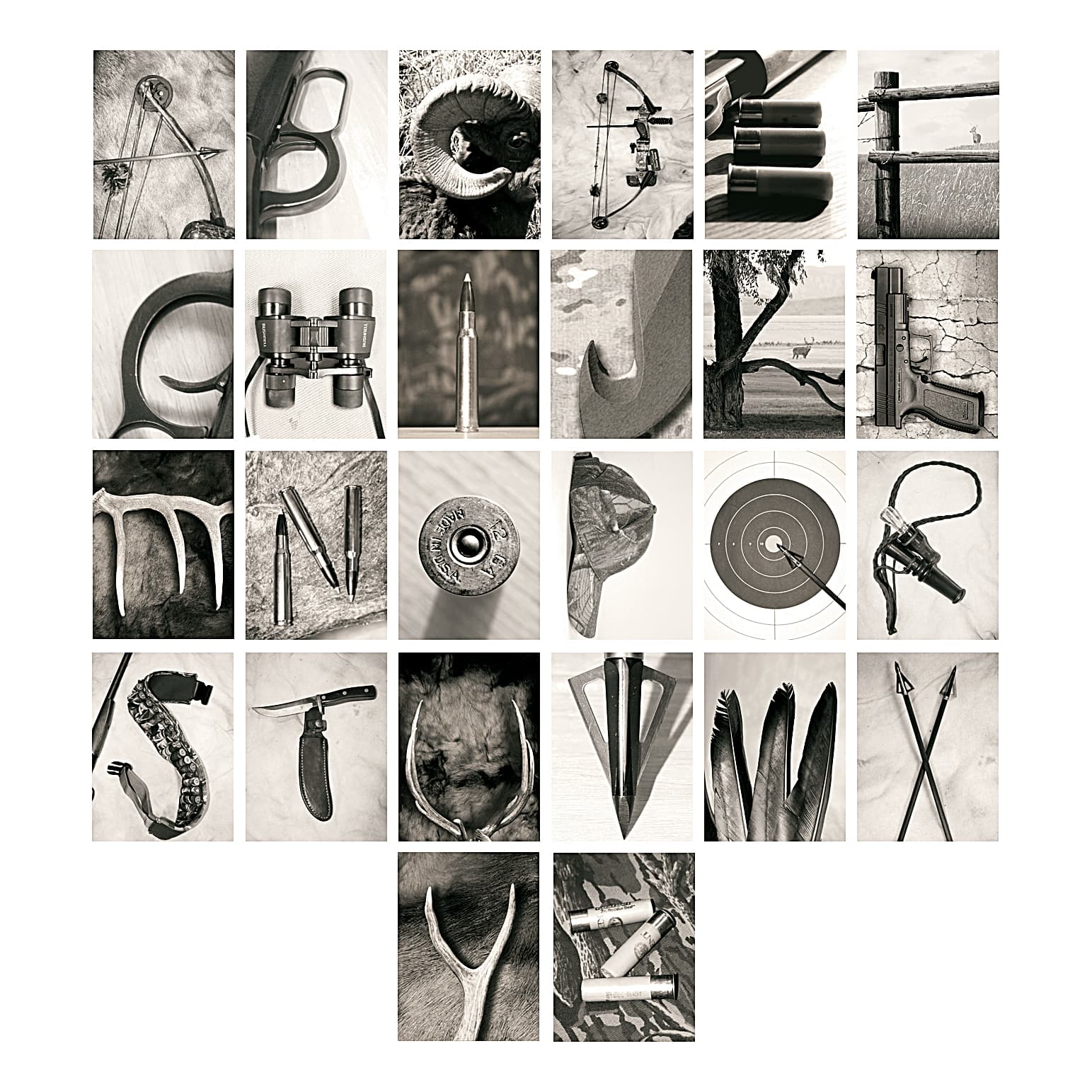 Scott Kennedy Personalized Framed Letter Prints - Hunting Alphabet