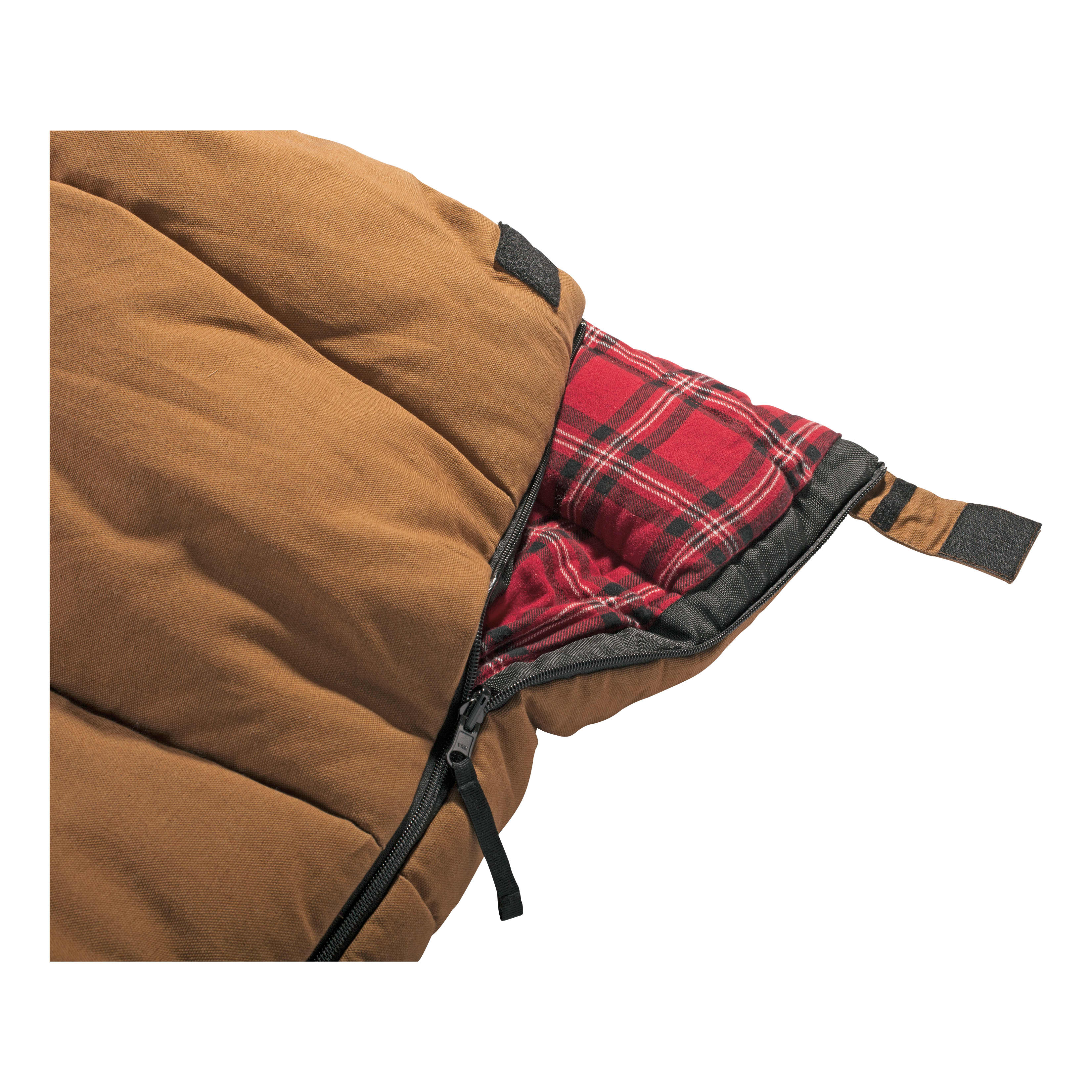 Cabela’s Mountain Trapper Sleeping Bags - Lining/Zipper View