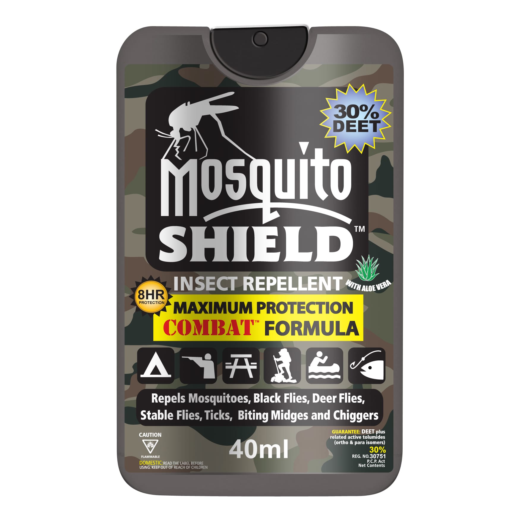 Mosquito Shield 175mL 12 Hour Piactive Deet Free Insect Repellent